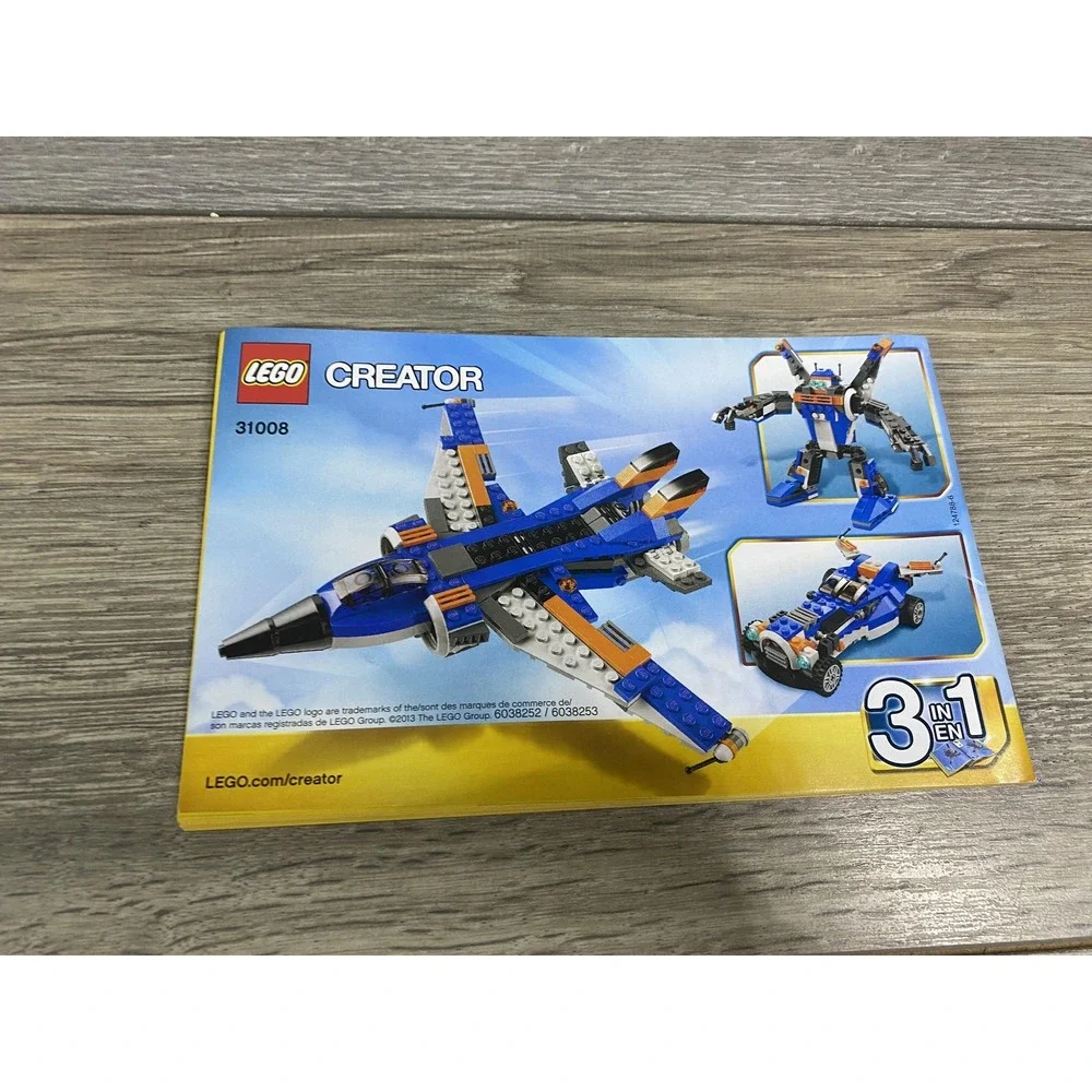 LEGO Creator 31008 Thunder Wings 31009 Small Cottage Instruction Manuals 2013